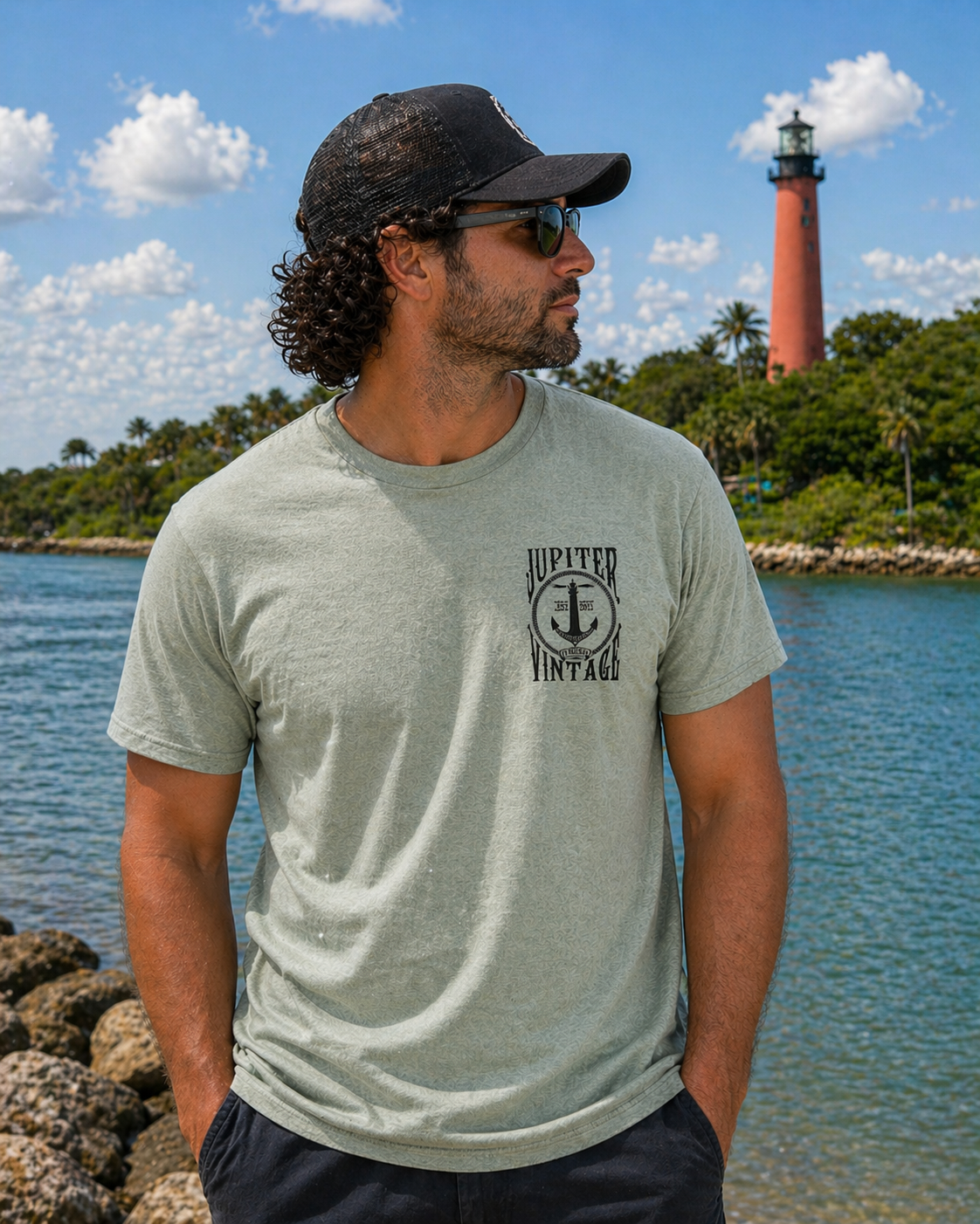 Jupiter Inlet Lighthouse - Heather Dusty Sage