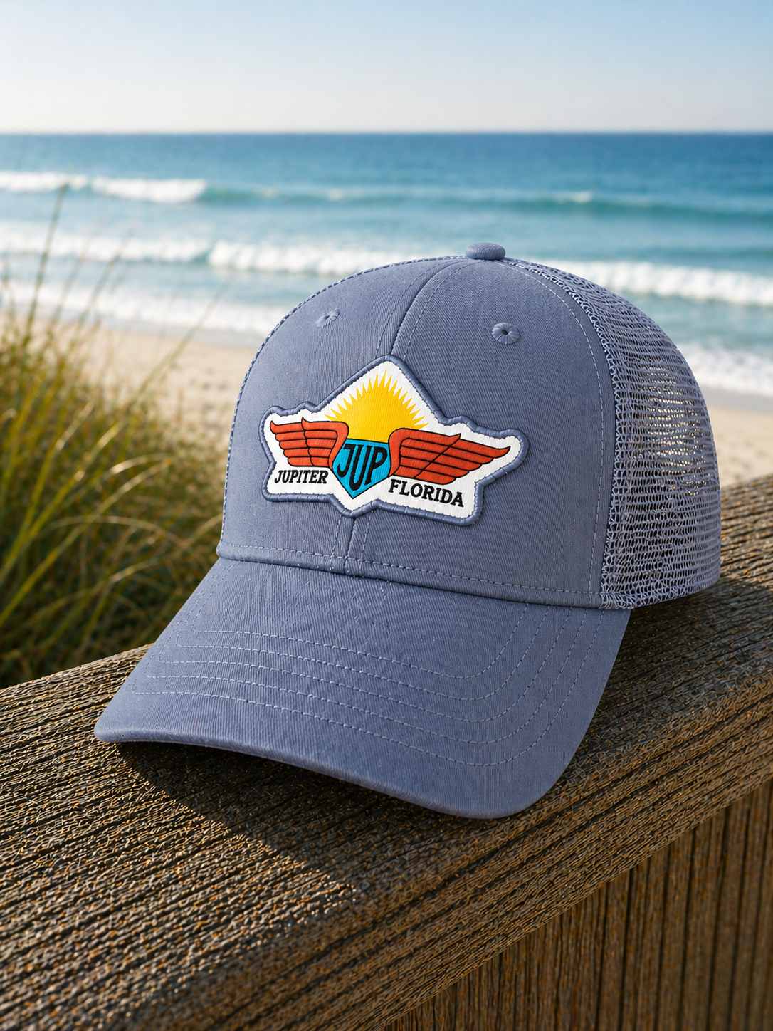JUP Florida Sunrise - Mesh Back - Slate Twill