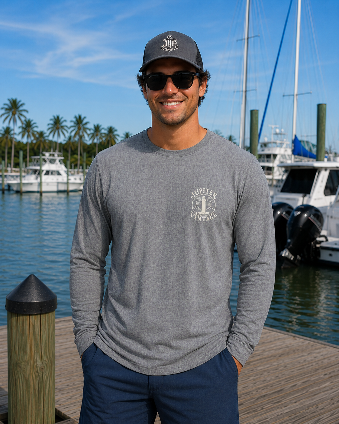 Jupiter Florida Octopus - Dry Fit - Heather Grey
