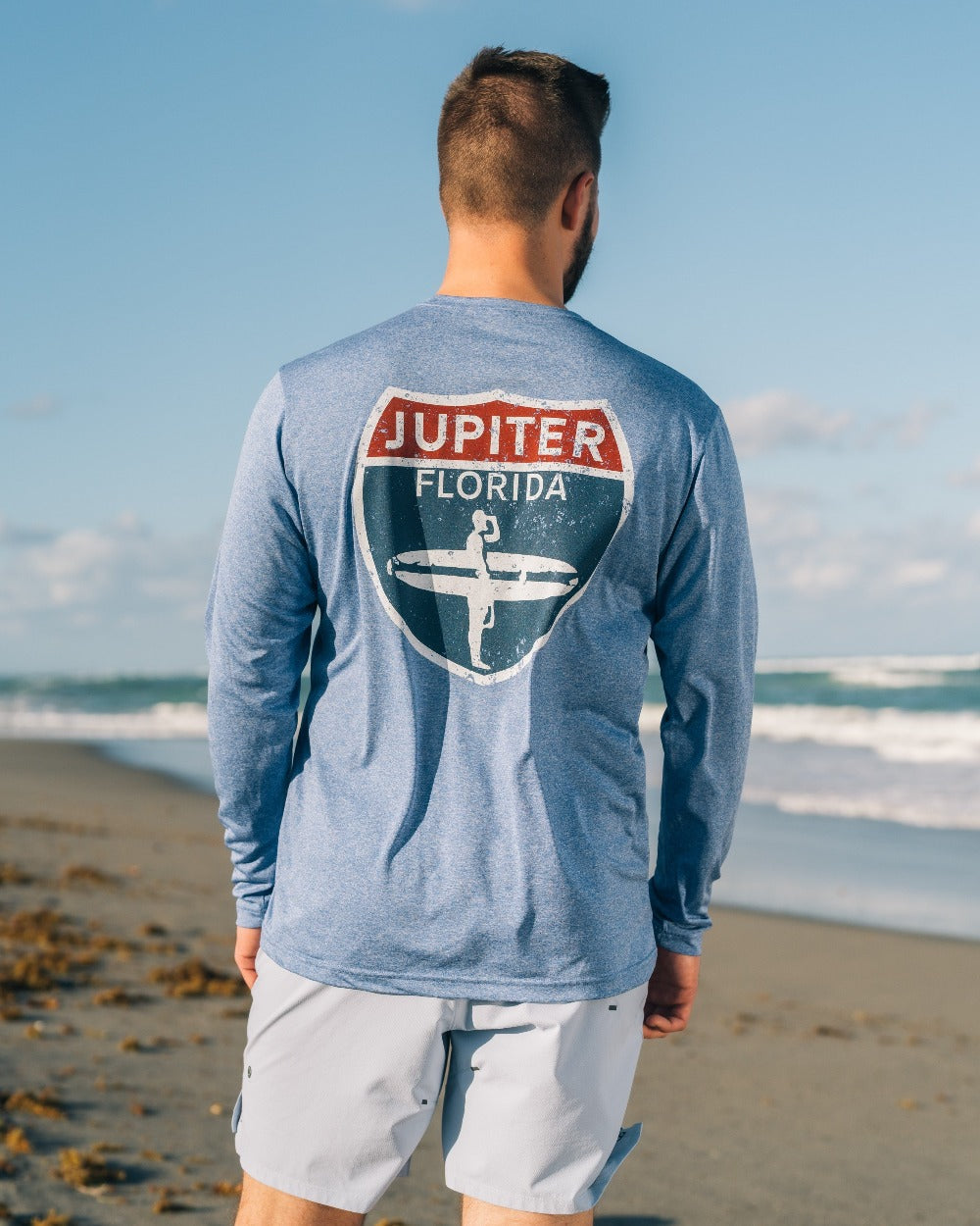 Surfer Sign - Dry Fit - Royal Heather