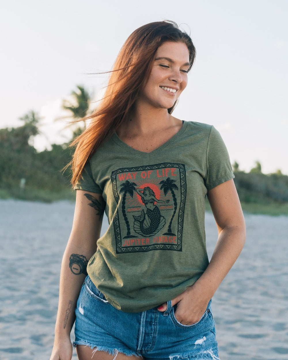 Way Of Life Mermaid - Olive Green