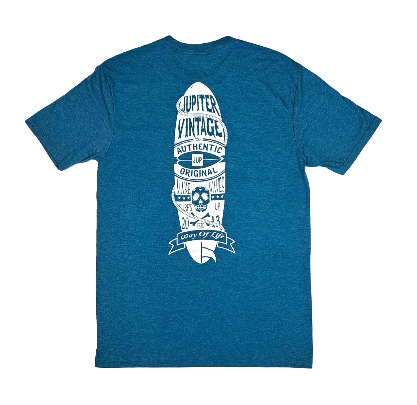 Vintage Surfboard - Heather Teal