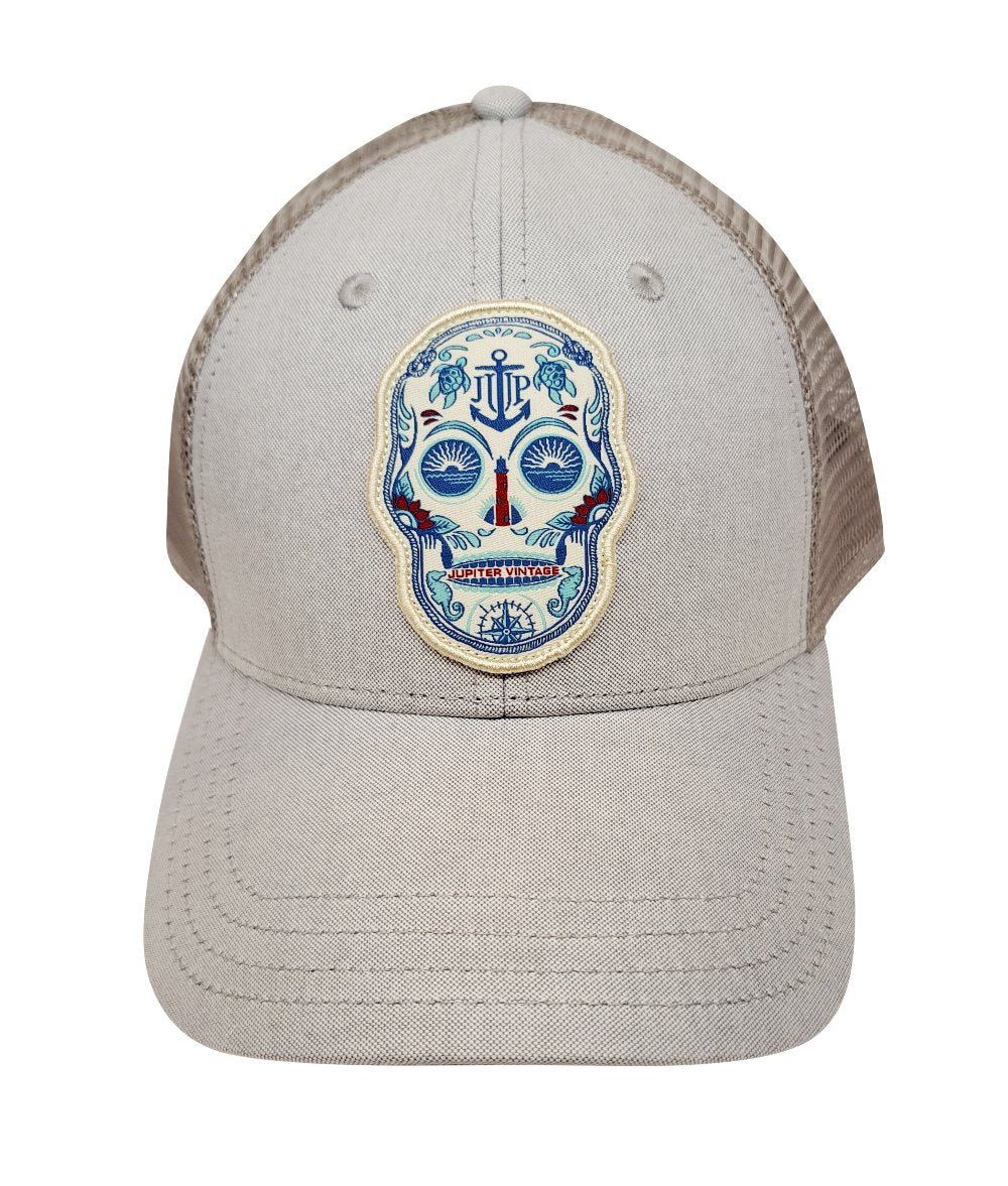 Sugar Skull - Grey Oxford