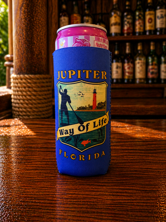 Jupiter Florida Way Of Life Koozie - Slim Can