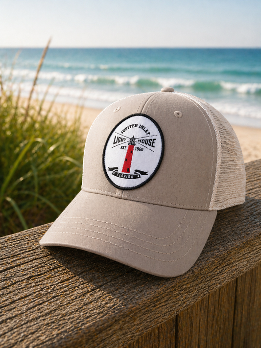 Jupiter Lighthouse - Tritech Fabric - Mesh Back - Taupe