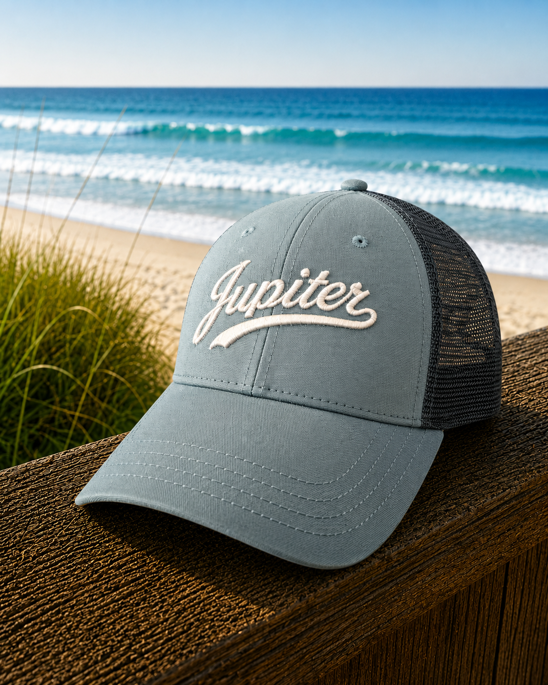 Jupiter Signature - Organic Canvas - Mesh Back - Mineral Blue