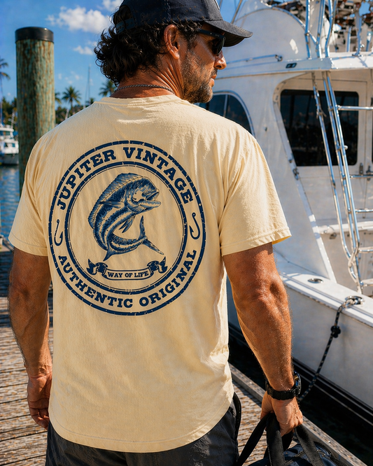 Vintage Dolphin - Soft Yellow