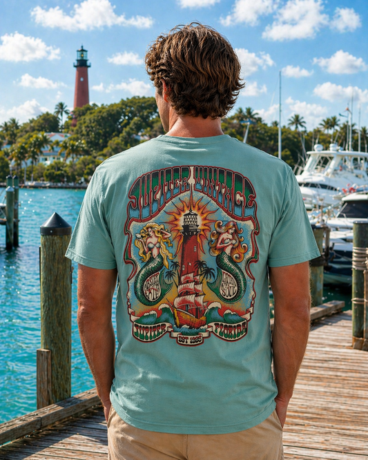 Jupiter Lighthouse Mermaids - Eucalyptus Blue