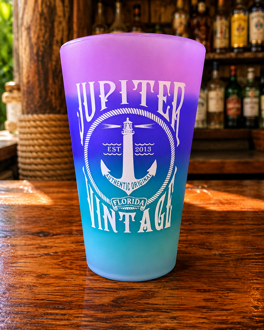 Jupiter Vintage Logo - Mermaid - 16oz Silipint
