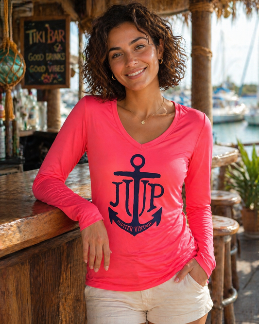 JUP Anchor - Dry Fit - Hot Coral