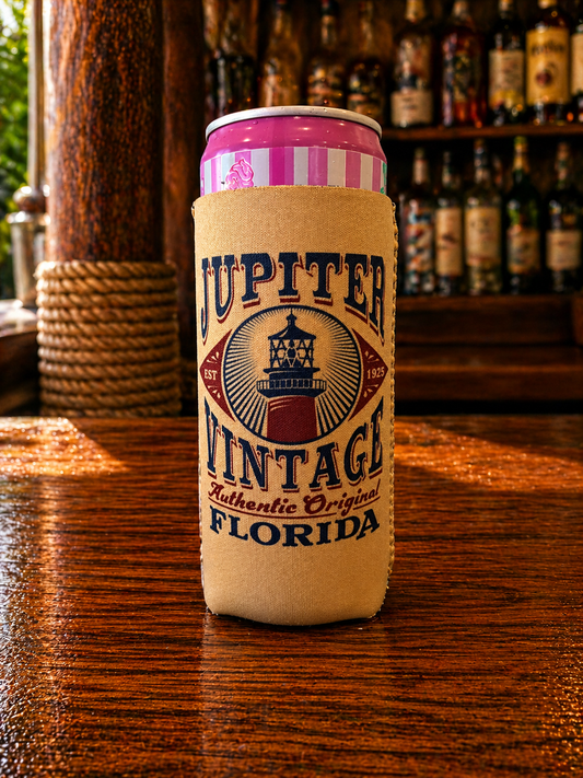 Jupiter Lighthouse Koozie - Slim Can