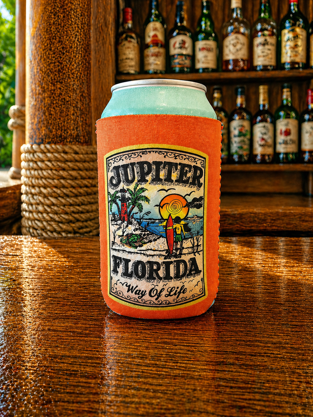 Jupiter Beach Koozie - Regular Can