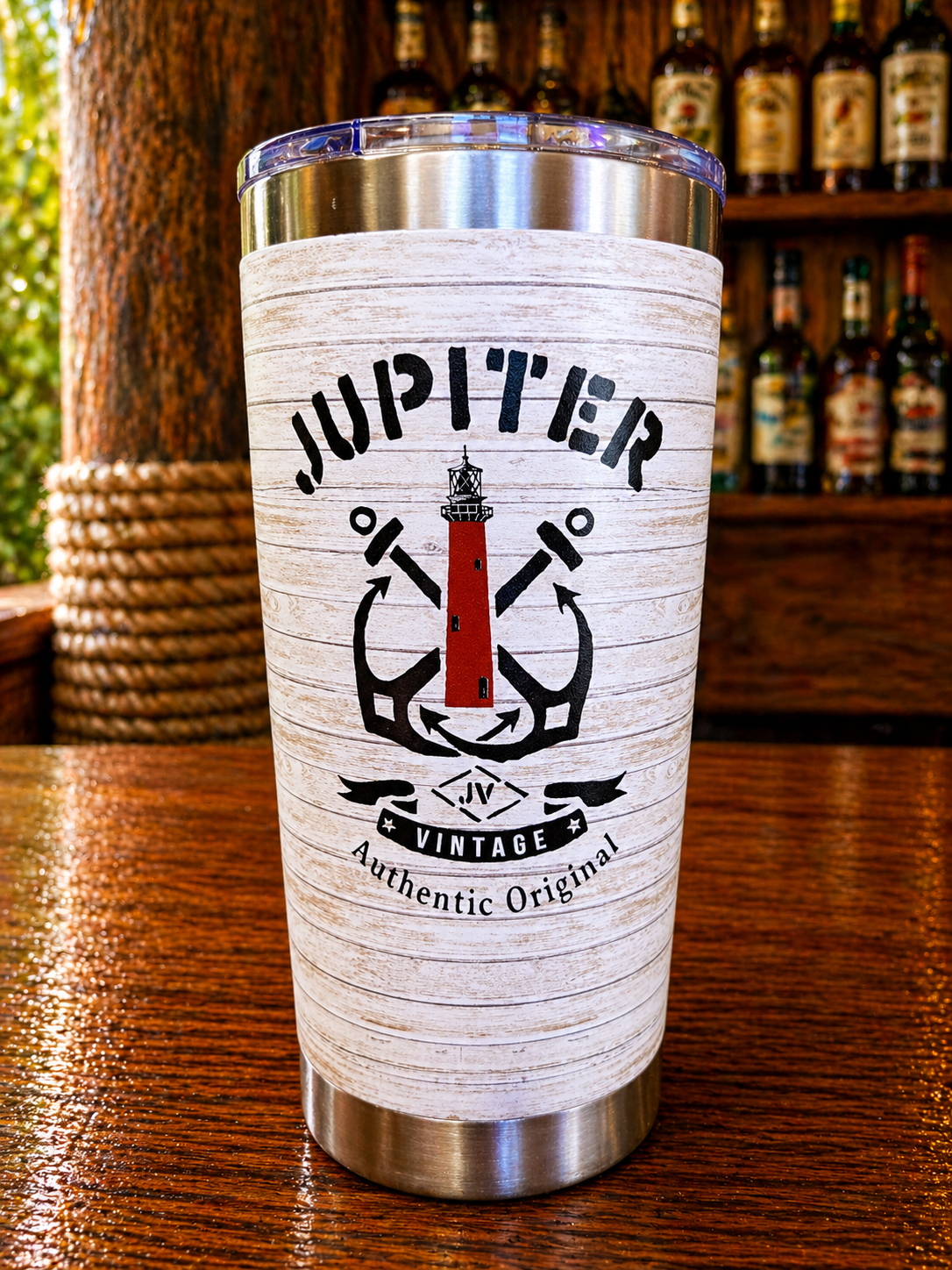 Double Anchor Jupiter Lighthouse - 20oz Thermal Tumbler