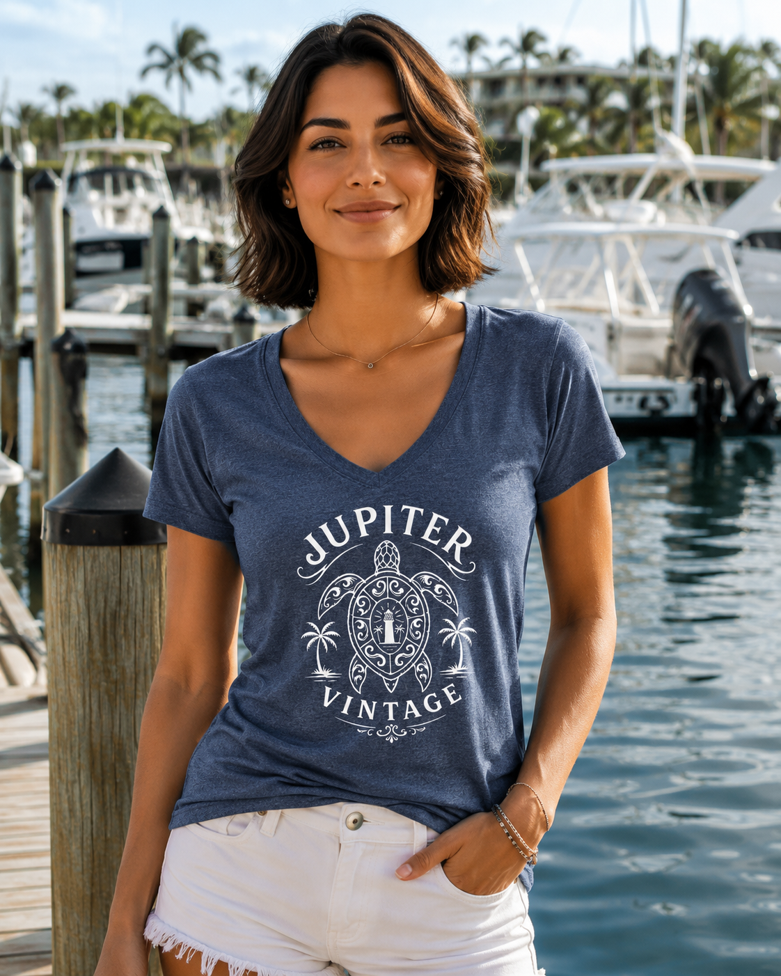 Vintage Turtle - Navy Frost