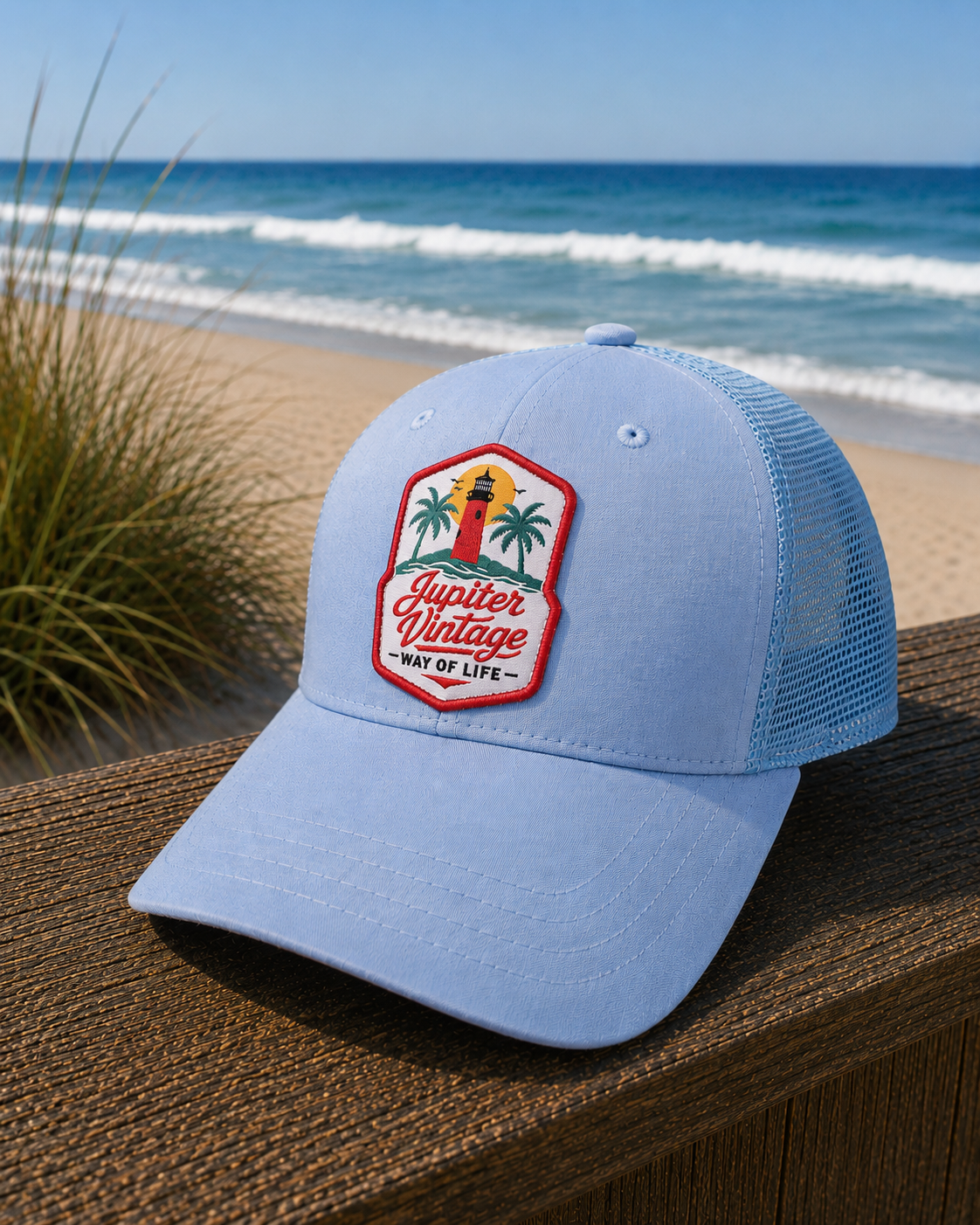 Paradise Small Fit - Tritech Fabric -  Mesh Back - Carolina Blue